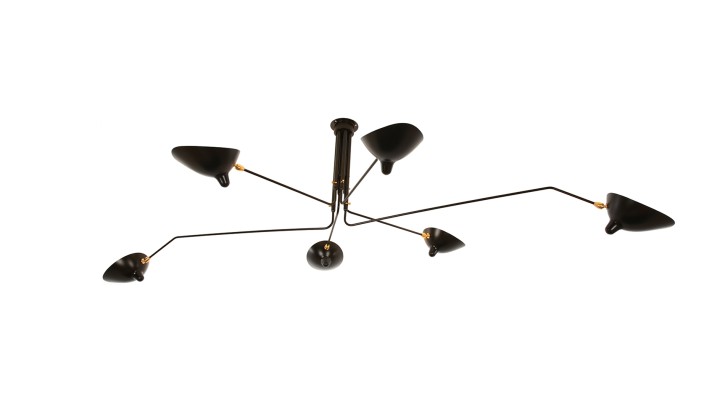 Ceilinglamp MCL-R6 by Serge Mouille 1958