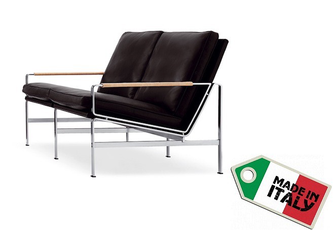 sofa 2 seat FK6720 by Fabricius & Kastholm 1965