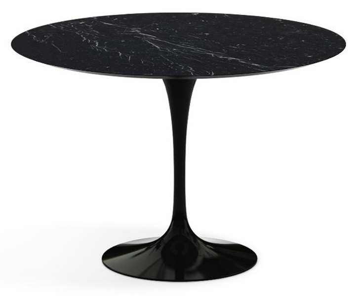 Diningtable Tulip big size  by Eero Saarinen 1956 black marble / 140 diameter