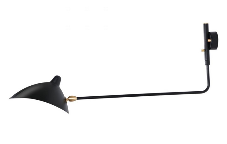 Wall lamp 1-arm MSC R1 by Serge Mouille 1950