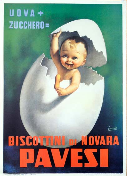 Biscottini Pavesi by Gino Boccasile 1948