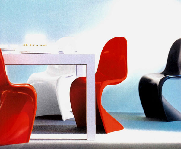 Panton Chair Classic by Verner Panton (Fiberglas schwarz)-80080 - 03