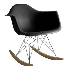 Rocking Chair by Charles Eames 1947 (Polypropylen schwarz)