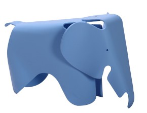 Elephant Chair by Charles & Ray Eames 1945 (Polypropylen blau)
